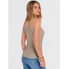 imageANRABESS Tank Top for Womens Summer 2026 Scoop Neck Sleeveless Ribbed Knit Workout Basic Tees Slim Fitted Cami ShirtsLight Khaki