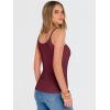 imageANRABESS Tank Top for Womens Summer 2026 Scoop Neck Sleeveless Ribbed Knit Workout Basic Tees Slim Fitted Cami ShirtsWine Red