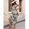 imageANRABESS Women Maxi Dress Summer Casual Sleeveless V Neck Sundress Coverups Beach Vacation Clothes with PocketsFloral Colorful Leaves