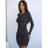 imageANRABESS Womens Fall Long Sleeve Short Dress Rib Knit 2025 Fashion Basic Slim Fit Party Cocktail Night Bodycon Mini DressesDark Grey
