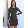 imageANRABESS Womens Fall Long Sleeve Short Dress Rib Knit 2025 Fashion Basic Slim Fit Party Cocktail Night Bodycon Mini DressesDark Grey