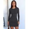 imageANRABESS Womens Fall Long Sleeve Short Dress Rib Knit 2025 Fashion Basic Slim Fit Party Cocktail Night Bodycon Mini DressesDark Grey