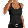 imageANRABESS Womens Sleeveless Square Neck Tank Tops Summer Racerback Workout Top Ribbed Knit Slim Fit Basic 2026 Casual ClothesBlack