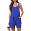imageANRABESS Womens Rompers Summer Casual Loose Sleeveless Overalls Spaghetti Strap Shorts Jumpsuit 2026 Beach Vacation ClothesRoyal Blue