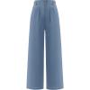 imageANRABESS Womens Wide Leg Dress Pants 2026 High Waisted Button Pleated Palazzo Work Pants Trousers Business Casual OutfitsGrey Blue