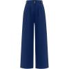 imageANRABESS Womens Wide Leg Dress Pants 2026 High Waisted Button Pleated Palazzo Work Pants Trousers Business Casual OutfitsNavy Blue