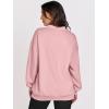 imageANRABESS Womens Oversized V Neck Sweatshirt Fleece Long Sleeve Hoodies Pullover Comfy Top 2026 Outfits Teen Preppy Clothes Light Pink Medium