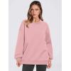 imageANRABESS Womens Oversized V Neck Sweatshirt Fleece Long Sleeve Hoodies Pullover Comfy Top 2026 Outfits Teen Preppy Clothes Light Pink XLarge