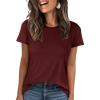 imageANRABESS Women Short Sleeve Tops Summer Basic Tee WrinkleFree Trendy Cute T Shirts 2026 Spring Business Casual OutfitsWine Red