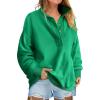 imageANRABESS Womens Oversized Sweatshirt Long Sleeve Henley Pullover Tops 2026 Spring Casual Button Loose Fit Teens OutfitsLight Green