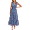 imageANRABESS Womens Summer Floral Dress V Neck Sleeveless Flowy Wedding Guest Maxi Tulle Dresses Casual Beach Vacation ClothesMulticolored Rose Blue