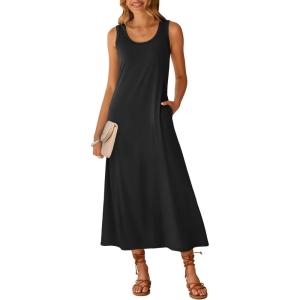 imageANRABESS Womens Maxi Dresses 2026 Summer Casual Scoop Neck Sleeveless Long Tank Dress Beach Sundress Travel Vacation ClothesBlack