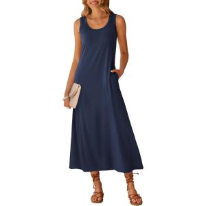 imageANRABESS Womens Maxi Dresses 2026 Summer Casual Scoop Neck Sleeveless Long Tank Dress Beach Sundress Travel Vacation ClothesNavy Blue