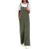 imageANRABESS Overalls for Women 2026 Summer Casual Loose One Piece Outfits Baggy Wide Leg Jumpers Lightweight Comfy RompersArmy Green