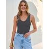 image:imageANRABESS Tank Tops for Women V Neck Ribbed Knit Slim Fitted Sleeveless Basic Tee Tanks Casual Summer Clothes 2026Charcoal