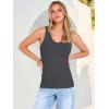 image:imageANRABESS Tank Tops for Women V Neck Ribbed Knit Slim Fitted Sleeveless Basic Tee Tanks Casual Summer Clothes 2026Charcoal