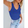 image:imageANRABESS Tank Tops for Women V Neck Ribbed Knit Slim Fitted Sleeveless Basic Tee Tanks Casual Summer Clothes 2026Deep Blue