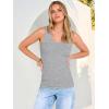 image:imageANRABESS Tank Tops for Women V Neck Ribbed Knit Slim Fitted Sleeveless Basic Tee Tanks Casual Summer Clothes 2026Grey