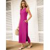 image:imageANRABESS Women Summer Casual Sleeveless Maxi Sundress Beach Tank Dresses Pockets Travel Vacation Clothes Cruise Outfits 2026Hot Pink