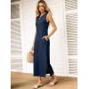 image:imageANRABESS Women Summer Casual Sleeveless Maxi Sundress Beach Tank Dresses Pockets Travel Vacation Clothes Cruise Outfits 2026Navy Blue