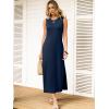 image:imageANRABESS Women Summer Casual Sleeveless Maxi Sundress Beach Tank Dresses Pockets Travel Vacation Clothes Cruise Outfits 2026Navy Blue