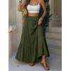 image:imageANRABESS Womens Maxi Skirt Flowy Swing Ruffle Tiered Elastic High Waist Long Skirts 2026 Summer Casual Beach Vacation ClothesGreen