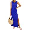 image:imageANRABESS Women Summer Casual Sleeveless Maxi Sundress Beach Tank Dresses Pockets Travel Vacation Clothes Cruise Outfits 2026Royal Blue