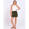 image:imageANRABESS Shorts for Women Summer Casual High Waist Drawstring Comfy Dressy Lounge 2026 Beach Vacation Shorts with PocketsArmy Green