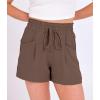 image:imageANRABESS Shorts for Women Summer Casual High Waist Drawstring Comfy Dressy Lounge 2026 Beach Vacation Shorts with PocketsBrown