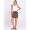 image:imageANRABESS Shorts for Women Summer Casual High Waist Drawstring Comfy Dressy Lounge 2026 Beach Vacation Shorts with PocketsBrown