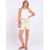 image:imageANRABESS Shorts for Women Summer Casual High Waist Drawstring Comfy Dressy Lounge 2026 Beach Vacation Shorts with PocketsLight Yellow