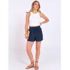 image:imageANRABESS Shorts for Women Summer Casual High Waist Drawstring Comfy Dressy Lounge 2026 Beach Vacation Shorts with PocketsNavy Blue