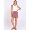 image:imageANRABESS Shorts for Women Summer Casual High Waist Drawstring Comfy Dressy Lounge 2026 Beach Vacation Shorts with PocketsPalevioletred