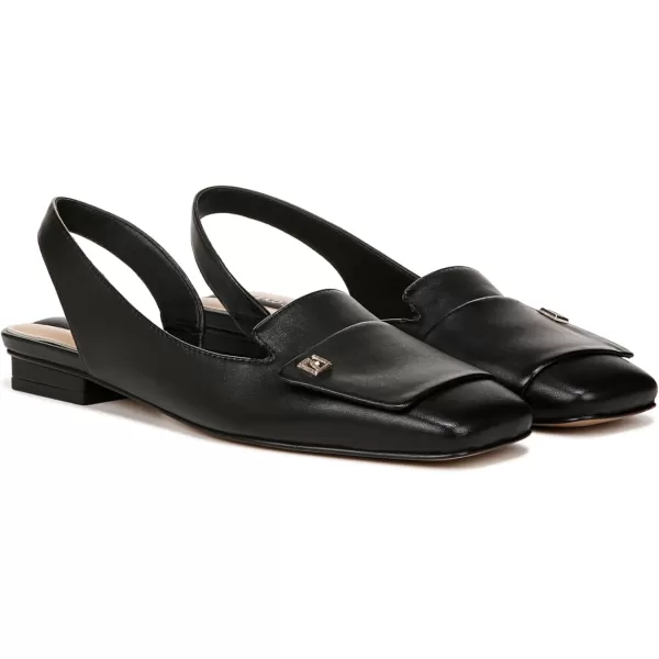 Franco Sarto Womens Tegan Slingback Ballet FlatsBlack Leather