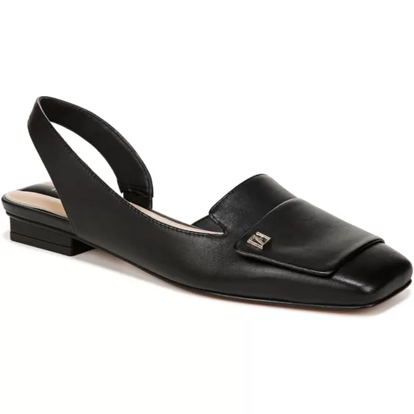 Franco Sarto Womens Tegan Slingback Ballet FlatsBlack Leather