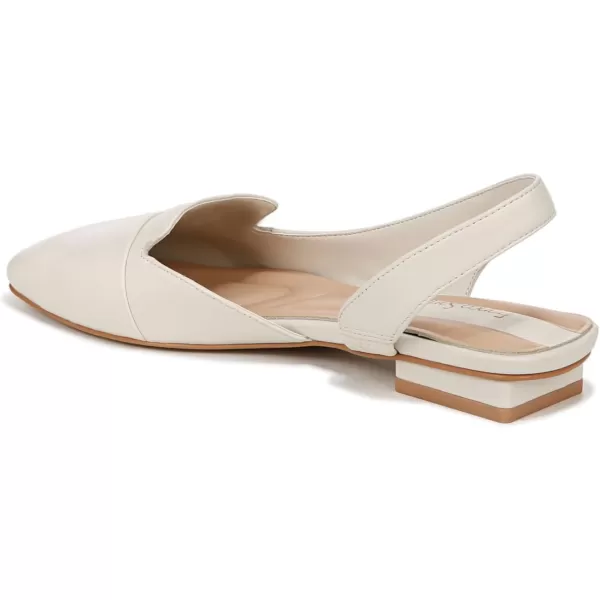 Franco Sarto Womens Tegan Slingback Ballet FlatsCream White Leather