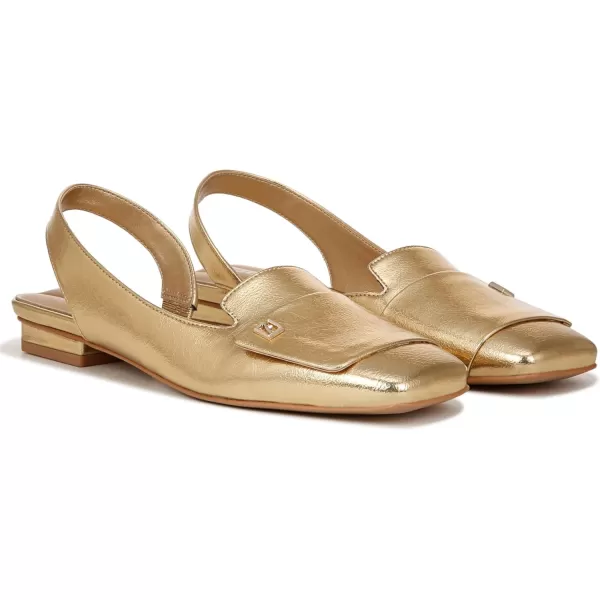 Franco Sarto Womens Tegan Slingback Ballet FlatsGold Metallic