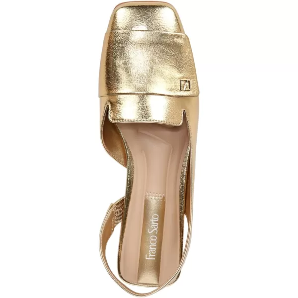 Franco Sarto Womens Tegan Slingback Ballet FlatsGold Metallic