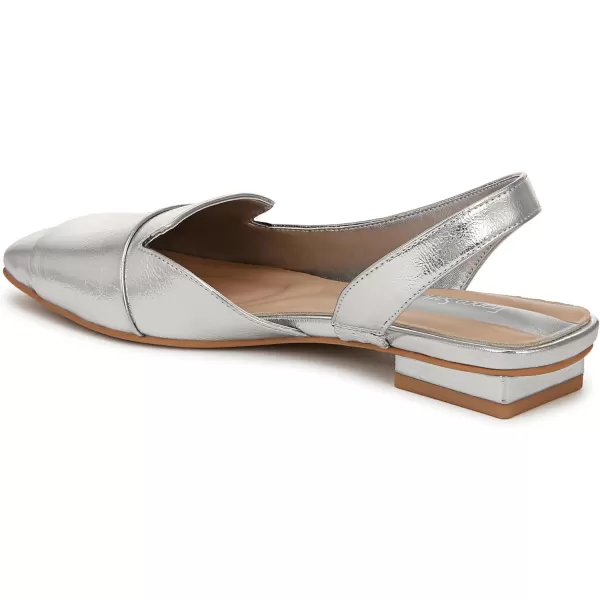 Franco Sarto Womens Tegan Slingback Ballet FlatsSilver Metallic