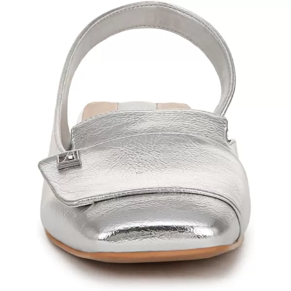 Franco Sarto Womens Tegan Slingback Ballet FlatsSilver Metallic