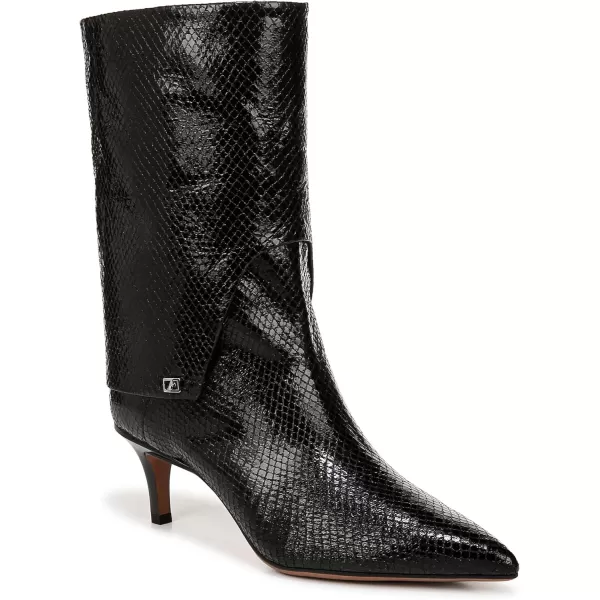 Franco Sarto Womens Trendy Mid Calf BootBlack Snake