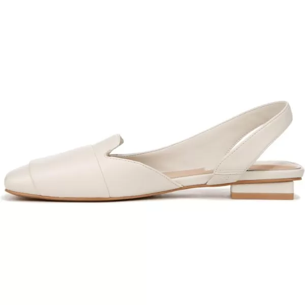 Franco Sarto Womens Tegan Slingback Ballet FlatsCream White Leather