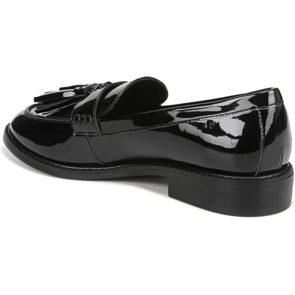 Franco Sarto Womens Carolynn Low Slip on Tassel LoafersBlack Patent