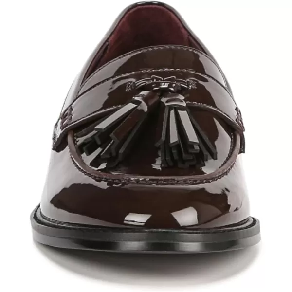 Franco Sarto Womens Carolynn Low Slip on Tassel LoafersHickory Brown Patent