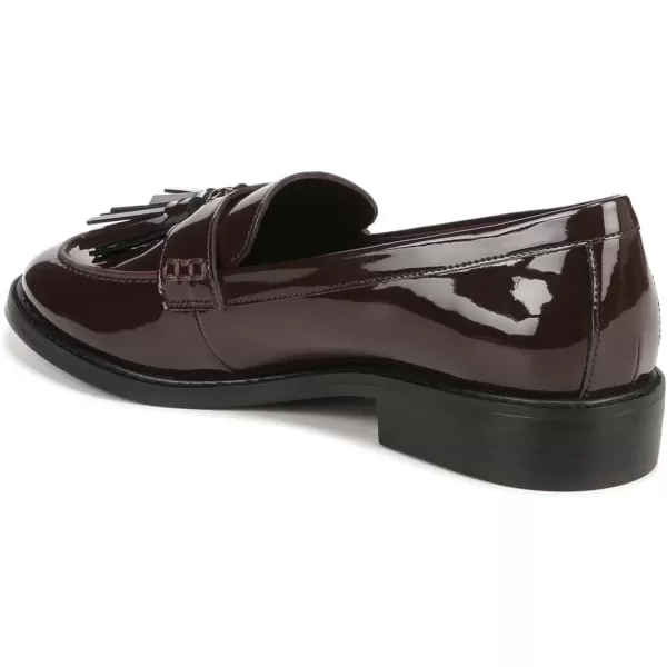 Franco Sarto Womens Carolynn Low Slip on Tassel LoafersHickory Brown Patent