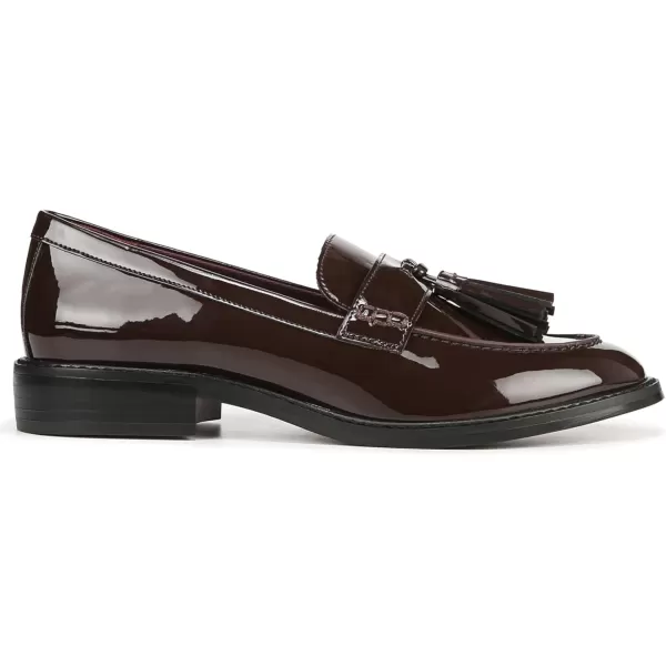 Franco Sarto Womens Carolynn Low Slip on Tassel LoafersHickory Brown Patent