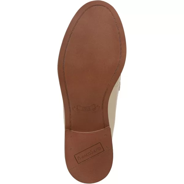 Franco Sarto Womens Carolynn Low Slip on Tassel LoafersIvoryWhite Color Block
