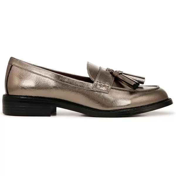 Franco Sarto Womens Carolynn Low Slip on Tassel LoafersPewter Metallic