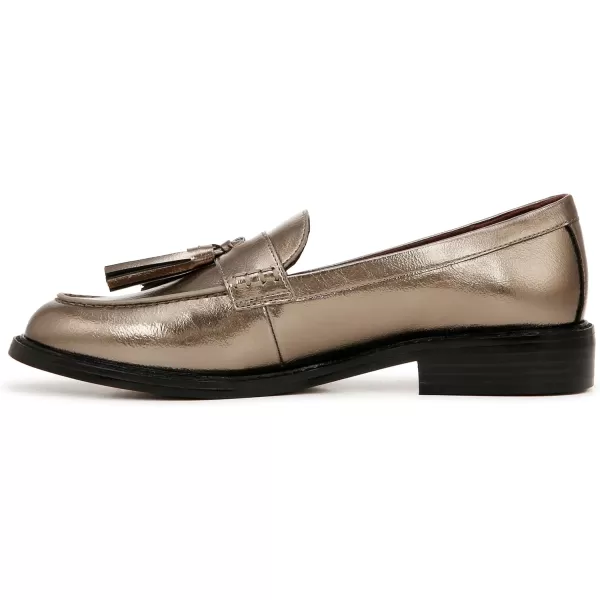 Franco Sarto Womens Carolynn Low Slip on Tassel LoafersPewter Metallic