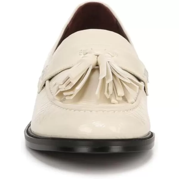 Franco Sarto Womens Carolynn Low Slip on Tassel LoafersPutty White